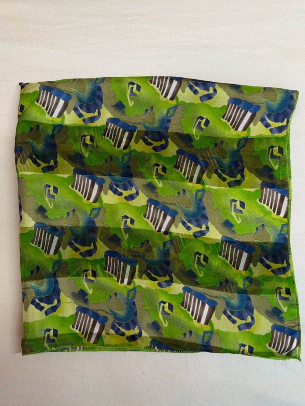 J. Garcia Limited Edition 100% Silk Scarf 20” Square